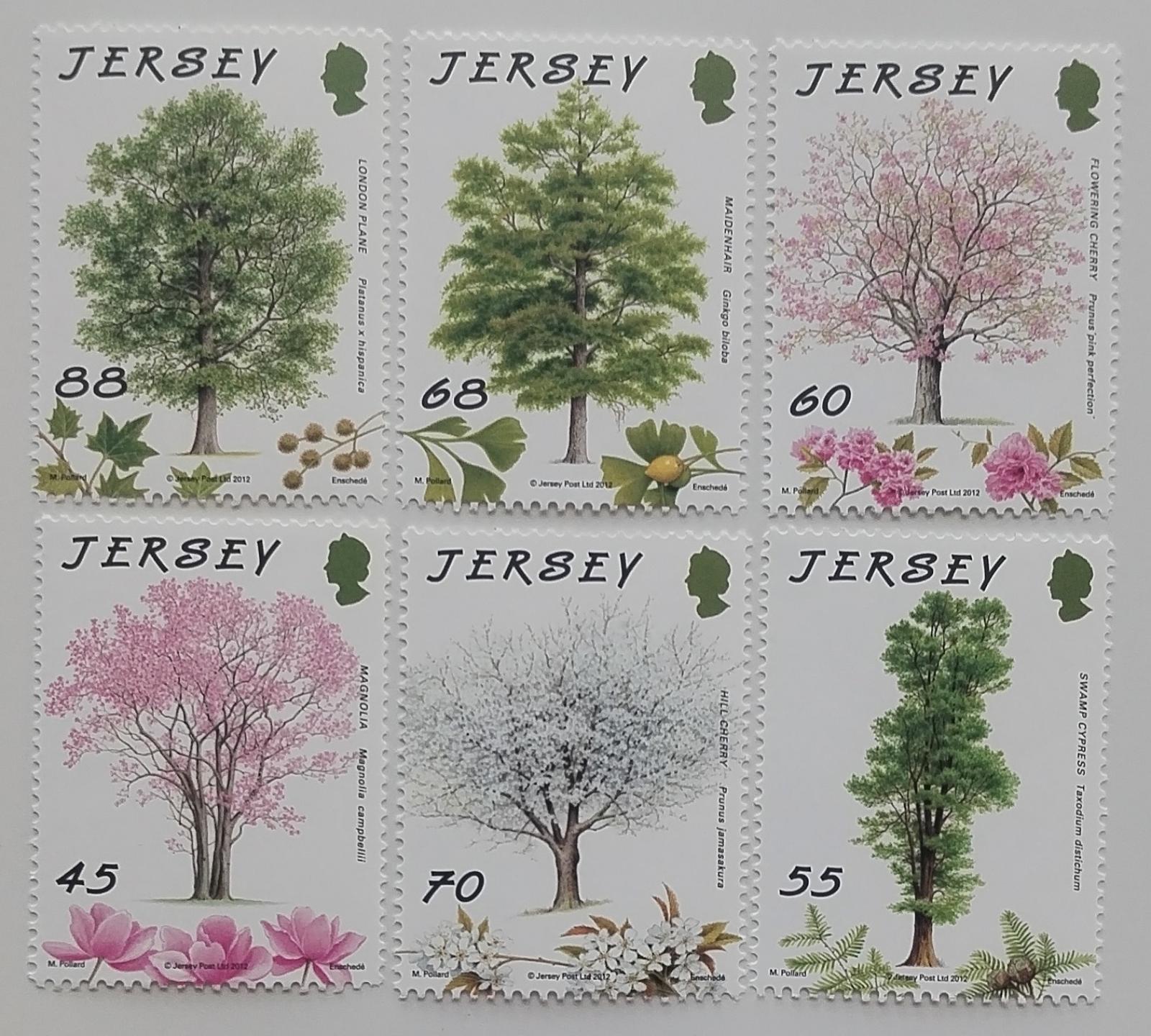 Jersey 2012 Výročí ostrovního spolku výsadby stromů, Flora a stromy