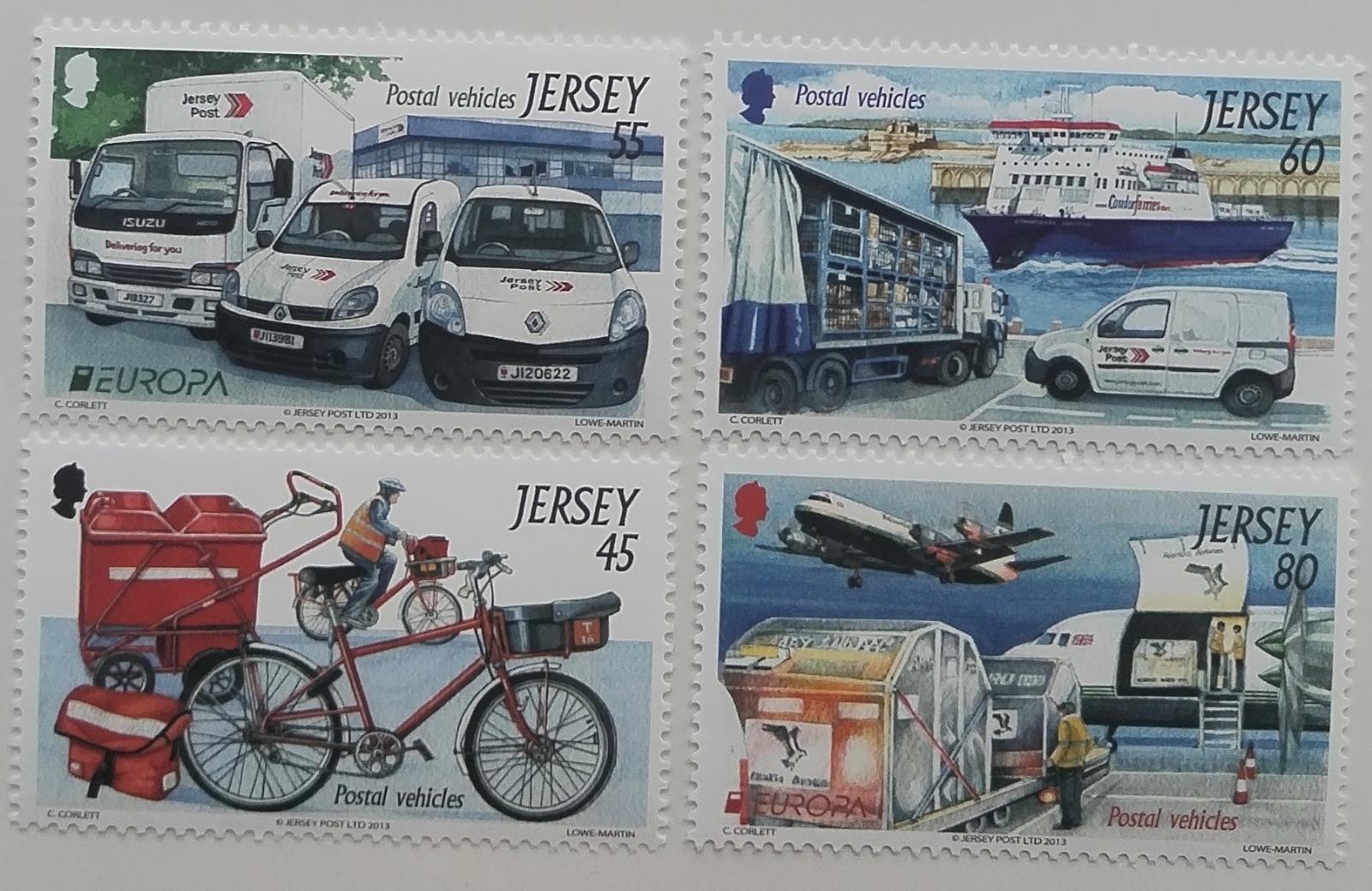 Jersey 2013 Poštovní doprava a auta