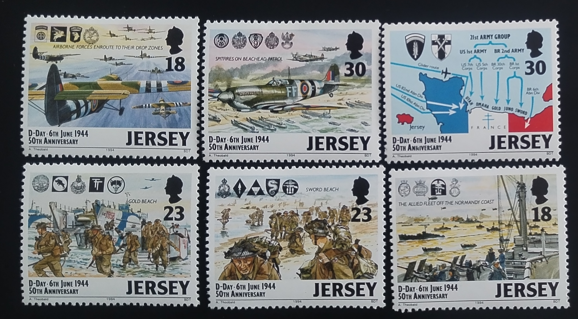 Jersey 1995 Výročí konce války a vojenství