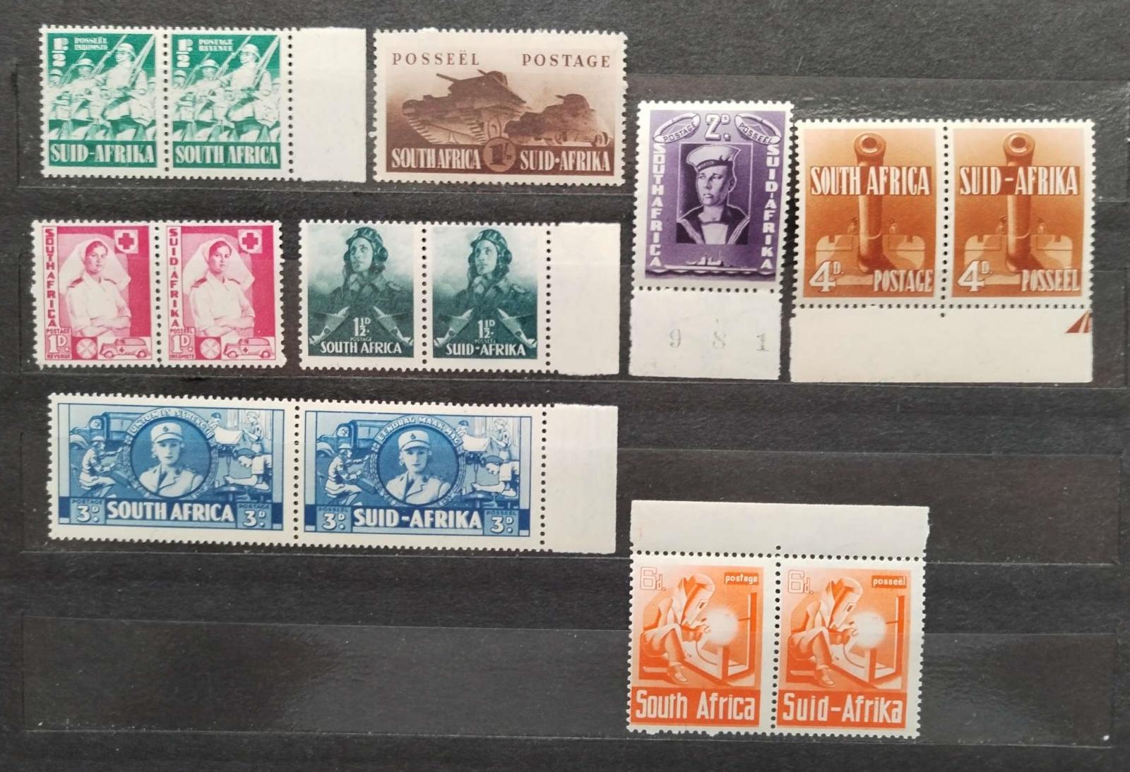 Jihoafrická republika 1941-6 55£ Svěží komplet válečné podpory
