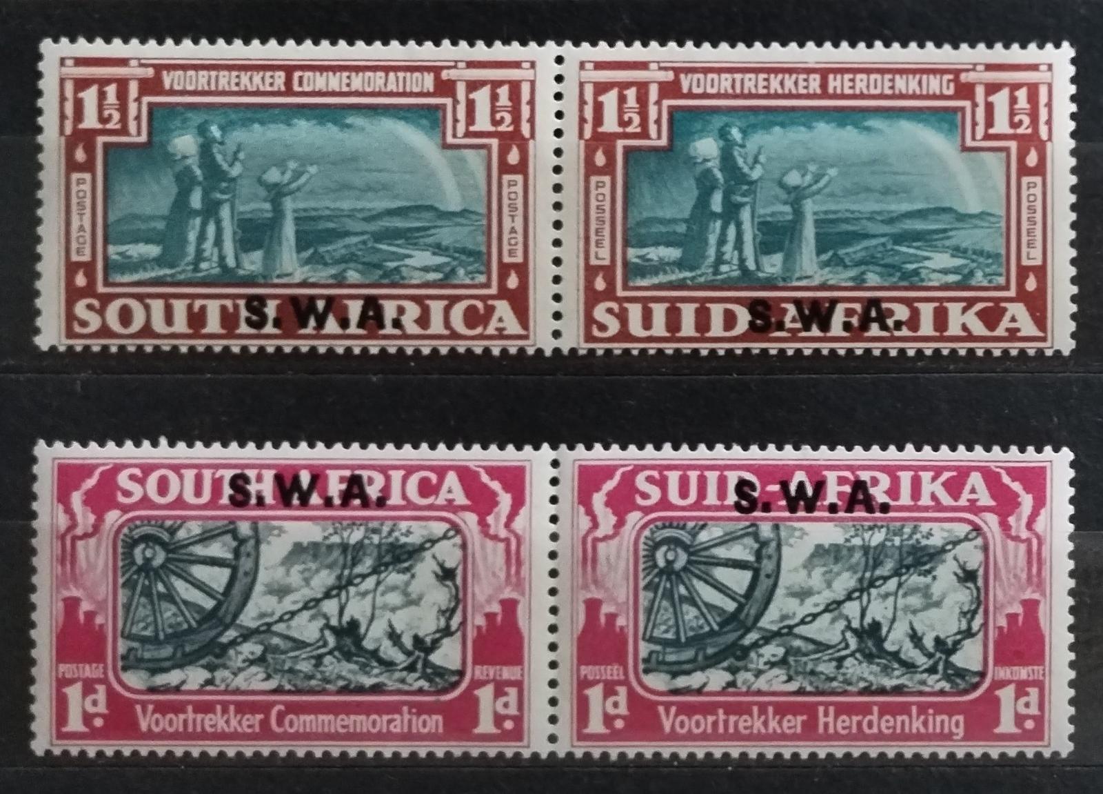 Jihozápadní Afrika 1938 38£ Přetisky výročí Voortrekker, Migrace Búrů