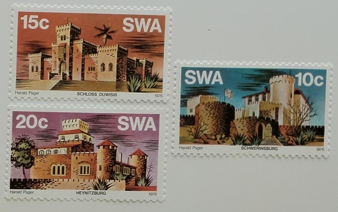 Jihozápadní Afrika 1976 Hrady a zámky země