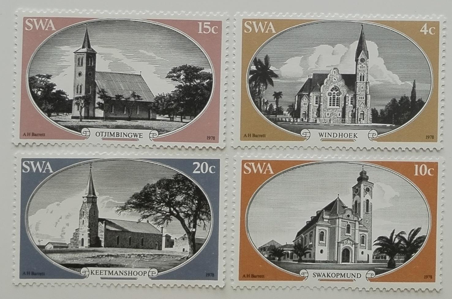 Jihozápadní Afrika 1978 Historické kostely a stavby