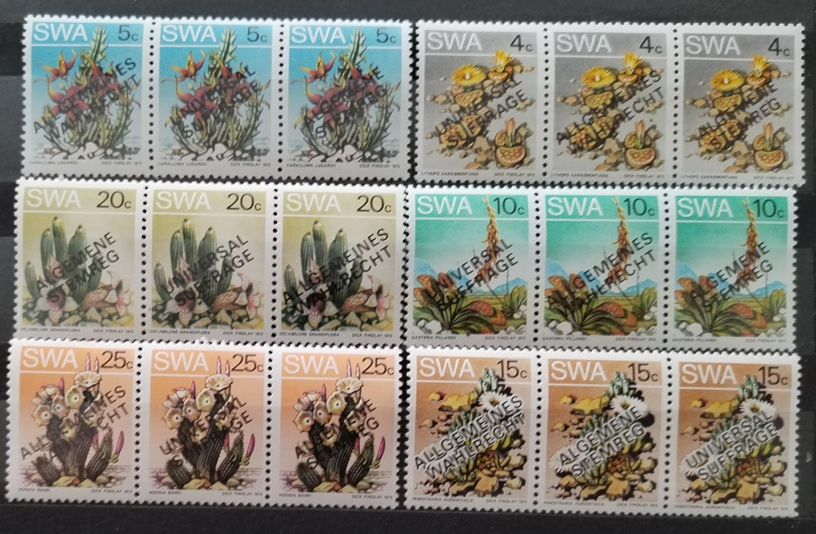 Jihozápadní Afrika 1978 Všeobecné volební právo, Přetisky