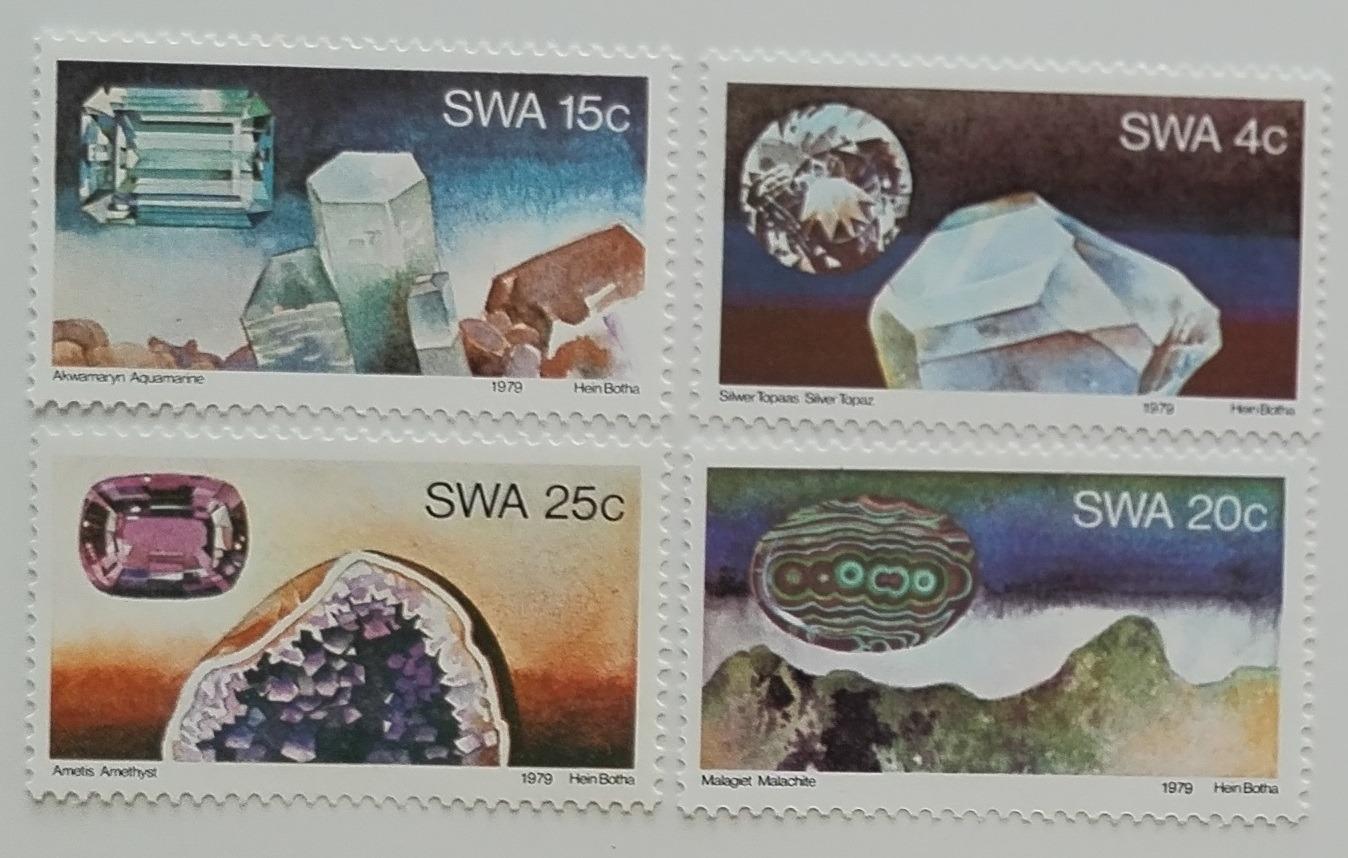 Jihozápadní Afrika 1979 Minerály a nerosty Afriky