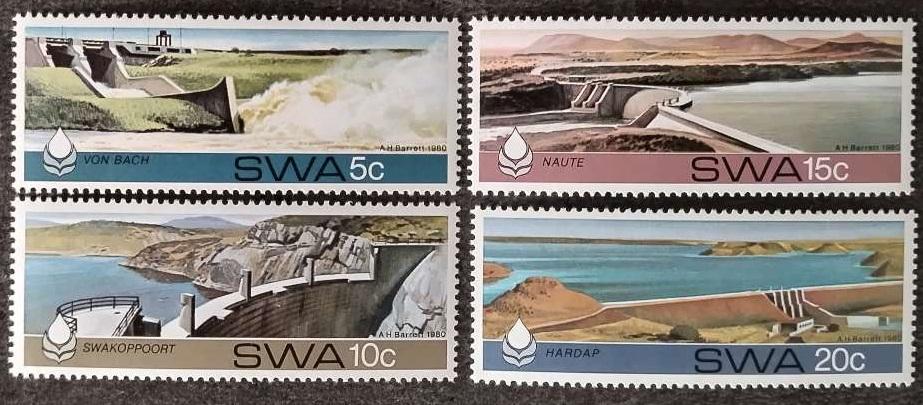 Jihozápadní Afrika 1980 Přehrady a vodní energetika