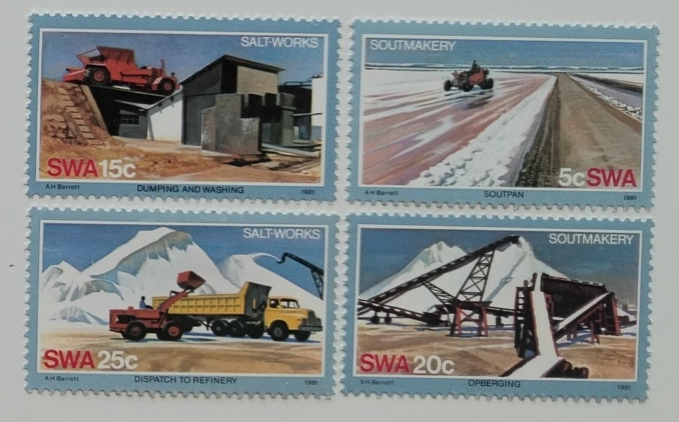 Jihozápadní Afrika 1981 Zpracování soli, Těžba