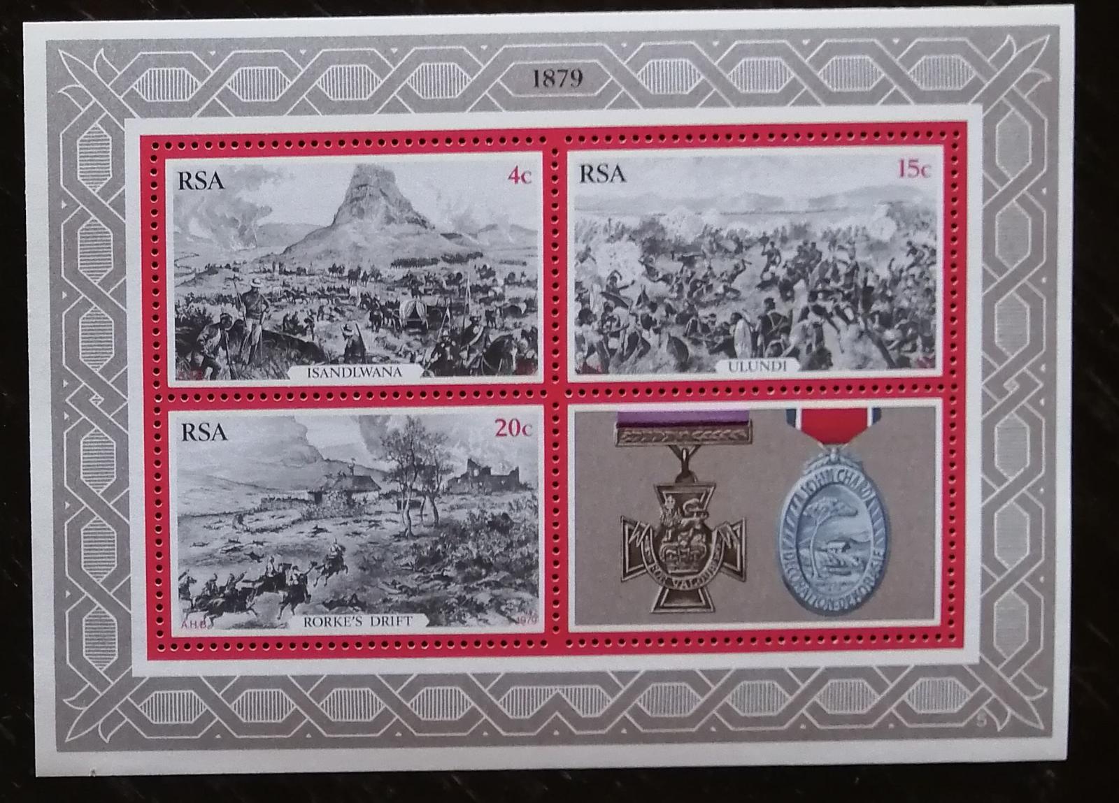 Jižní Afrika 1979 Století zulské války, umění a vojenství, faleristika