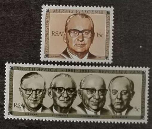 Jižní Afrika 1981 20 let republiky, osobnosti státu