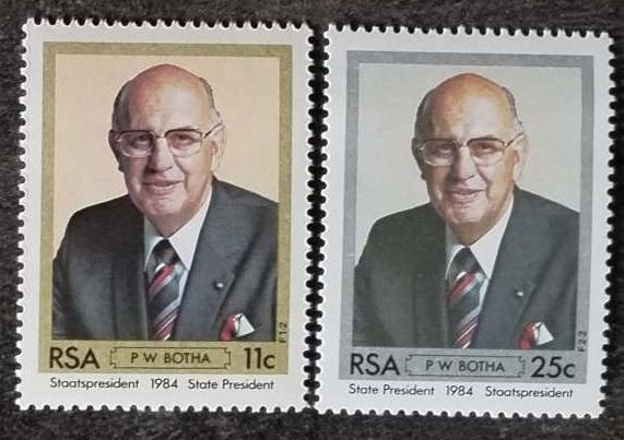 Jižní Afrika 1984 Nový prezident Botha, Politik