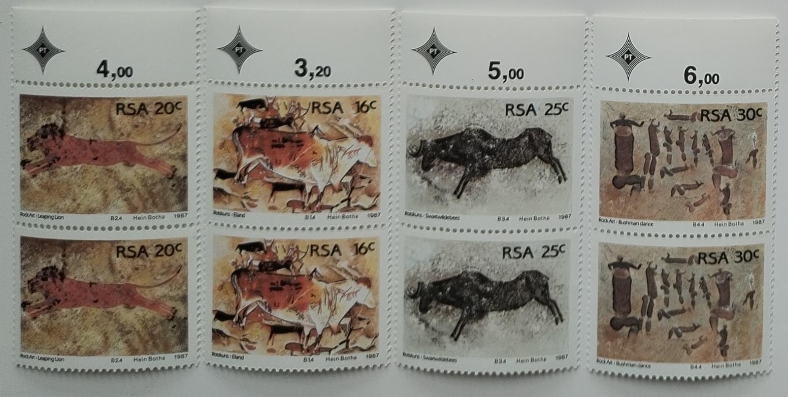 Jižní Afrika 1987 Jeskynní malby a pravěké umění PÁRY