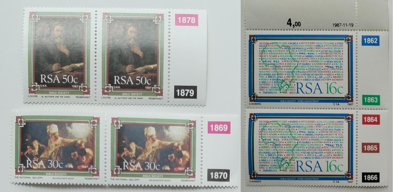 Jižní Afrika 1987 Studie Bible a svatí, Křesťanství PÁRY