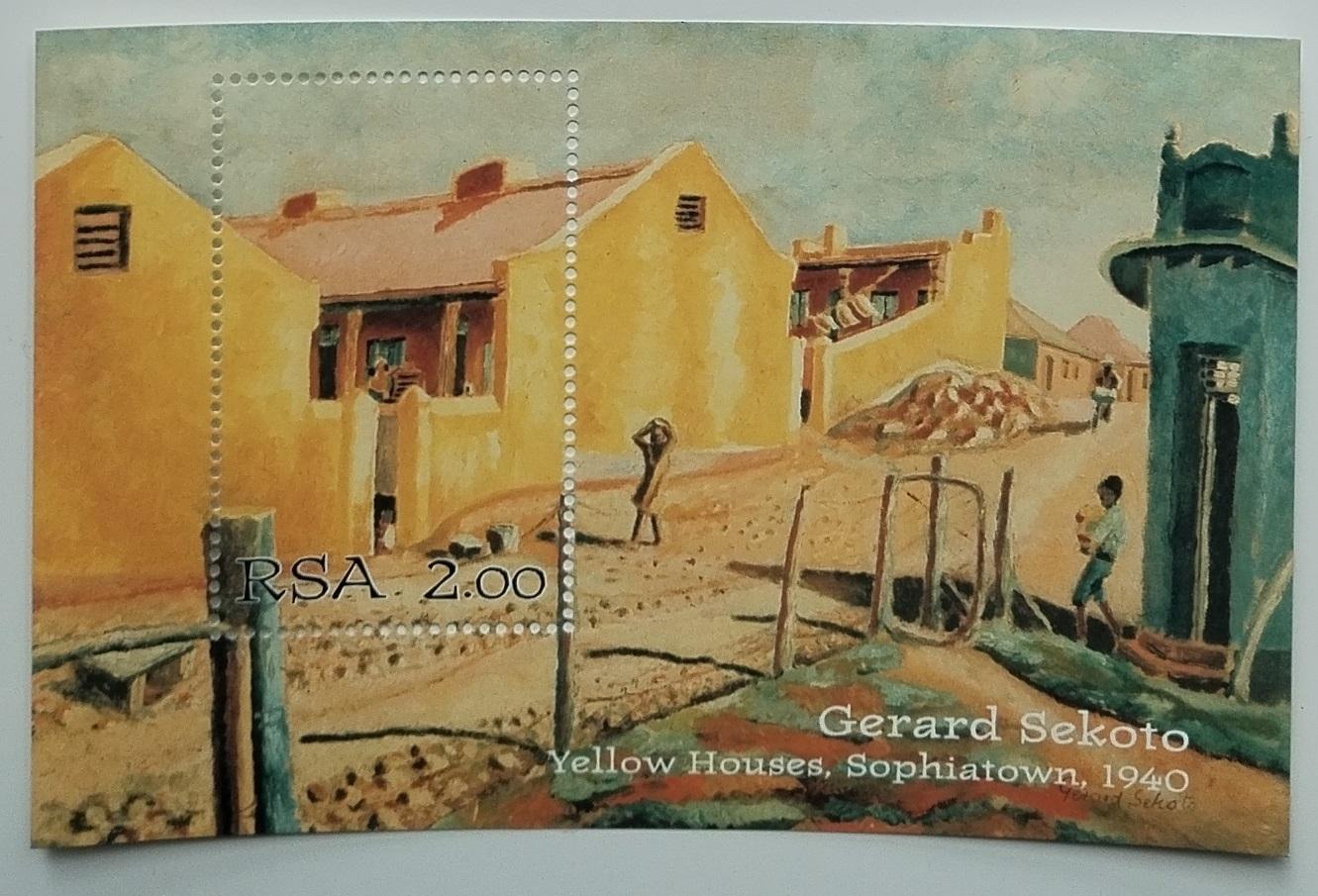 Jižní Afrika 1996 Umění a malby malíře Sekoto