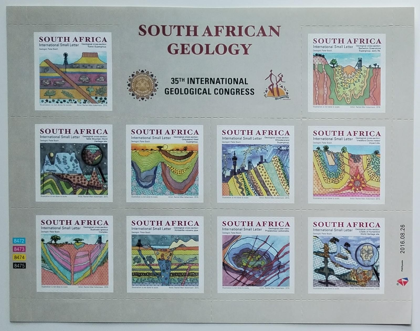 Jižní Afrika 2016 Kongres geologie a hornictví, Výjevy z podloží a půd