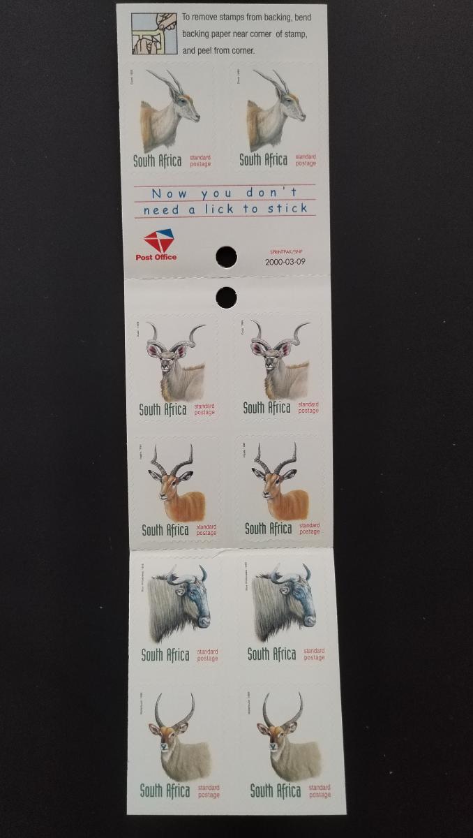 Jižní Afrika (JAR) 1999 Sešitek - Antilopy a fauna země