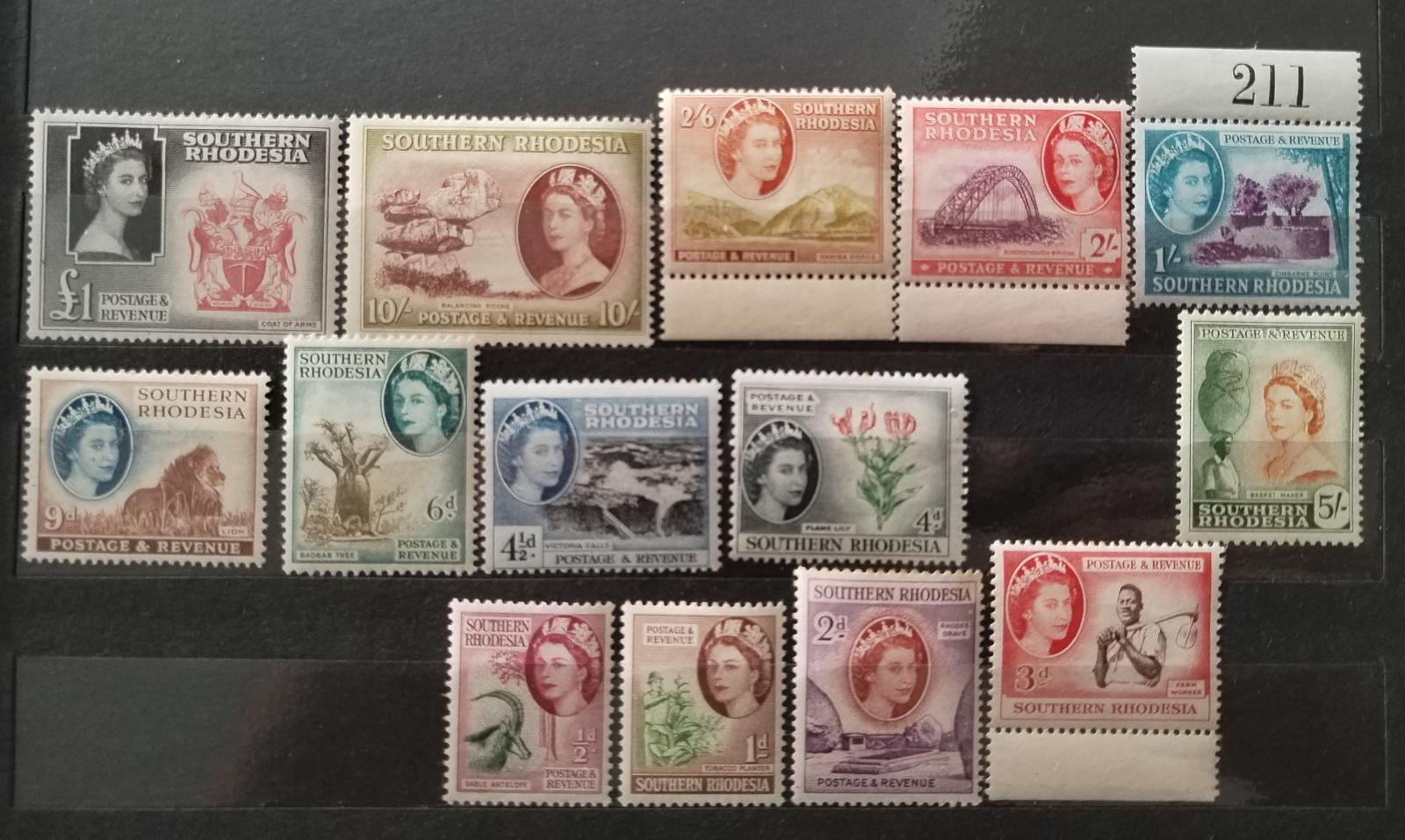 Jižní Rhodésie 1953 90£ Definitiva královny Alžběty II.