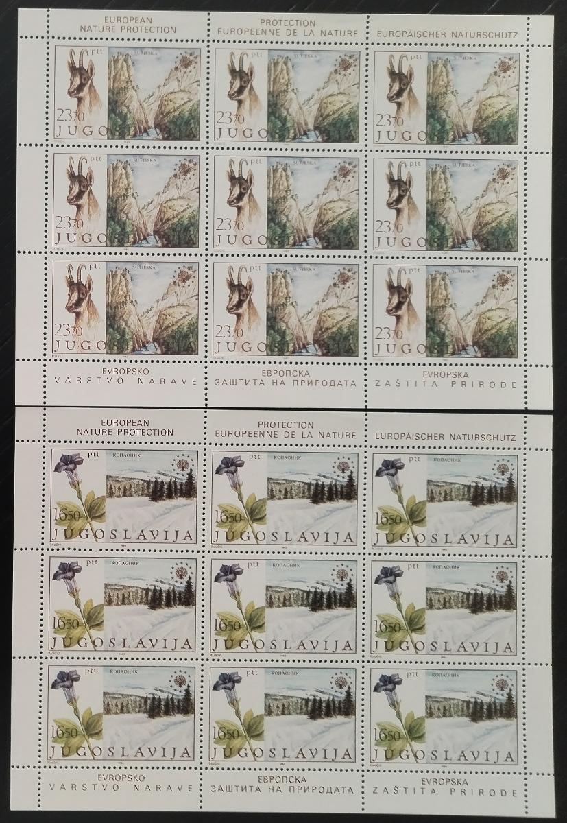 Jugoslávie 1983 Ochrana přírody - Květiny a fauna