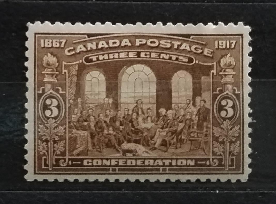Kanada 1917 24£ Výročí konfederace (bistre brown)