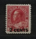 Kanada 1926 50£ Přetisk nové hodnoty Jiří V.