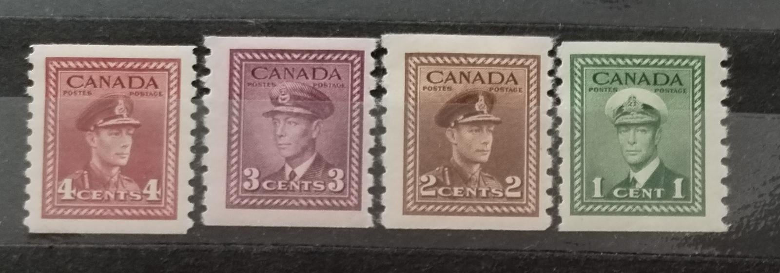 Kanada 1942 15£ Cívkové známky Jiří VI. (popis pro P)