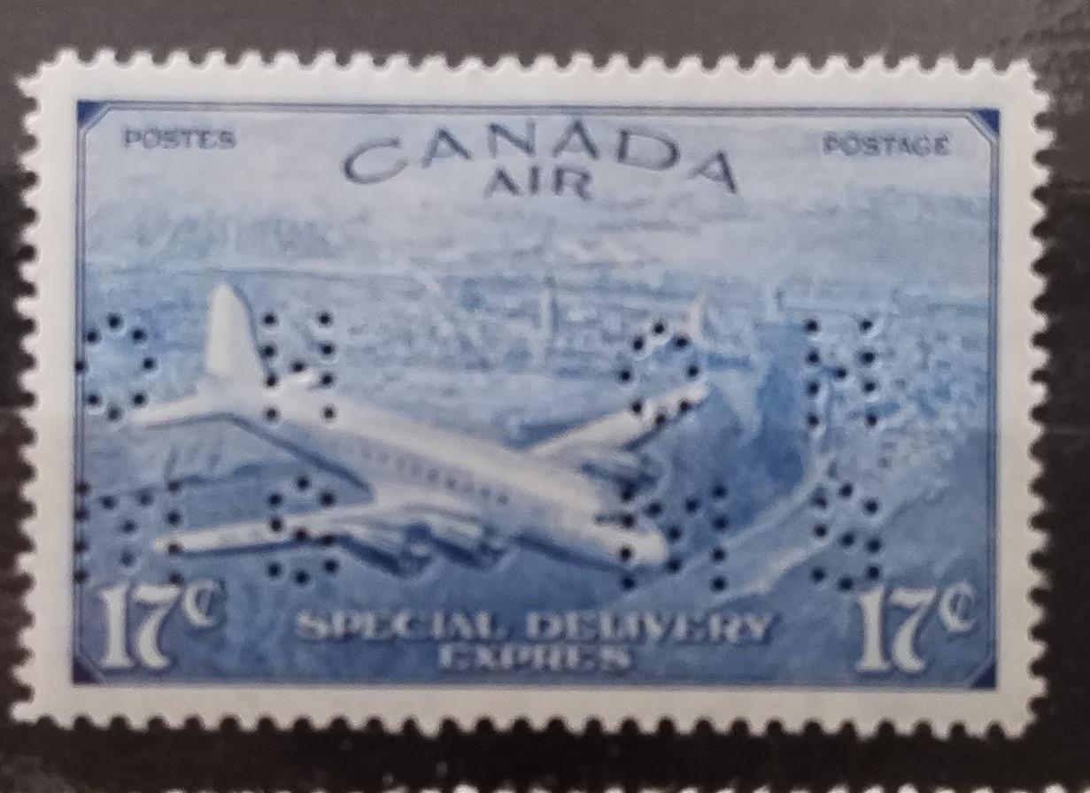 Kanada 1946 SGOS18 60£ Úřední perfín, circumflex accent