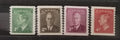 Kanada 1950 28£ Cívkové známky, Komplet ročník perforace 9,5