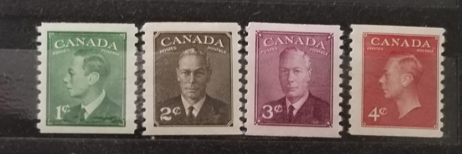 Kanada 1950 28£ Cívkové známky, Komplet ročník perforace 9,5
