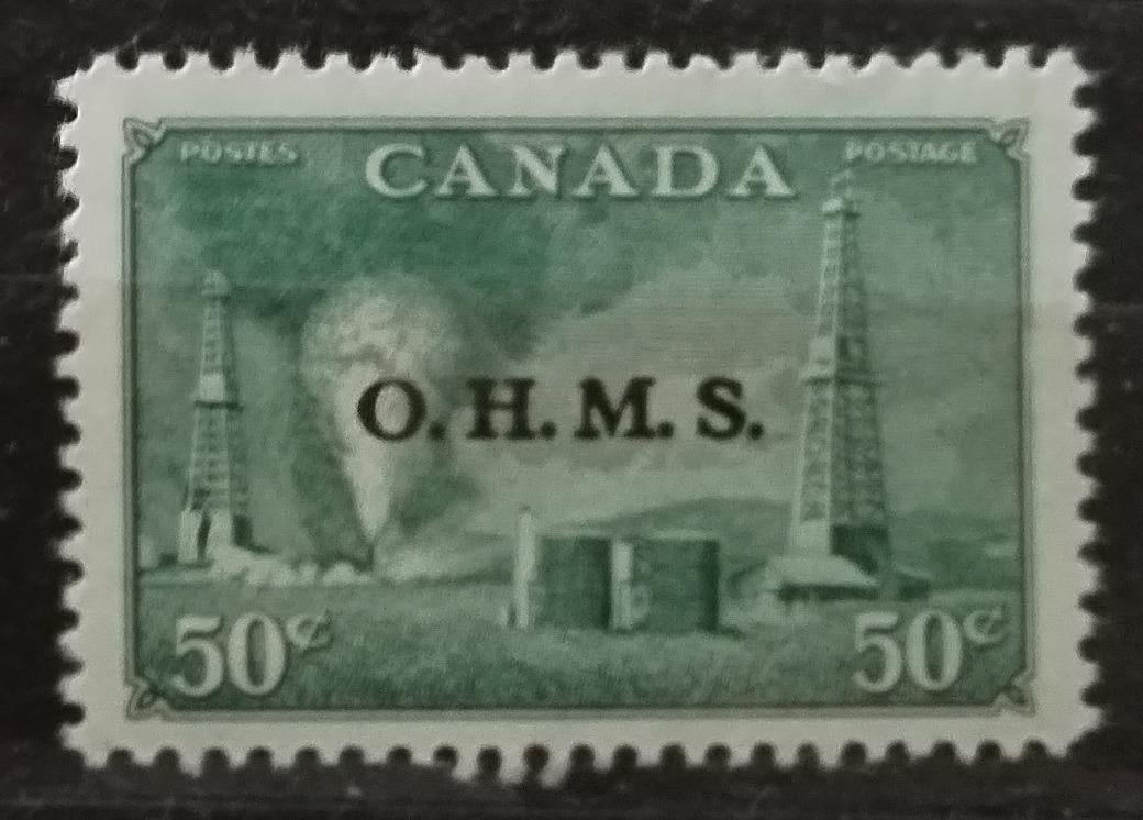 Kanada 1950 SGO177 48£ Úřední přetisk, Ropný průmysl