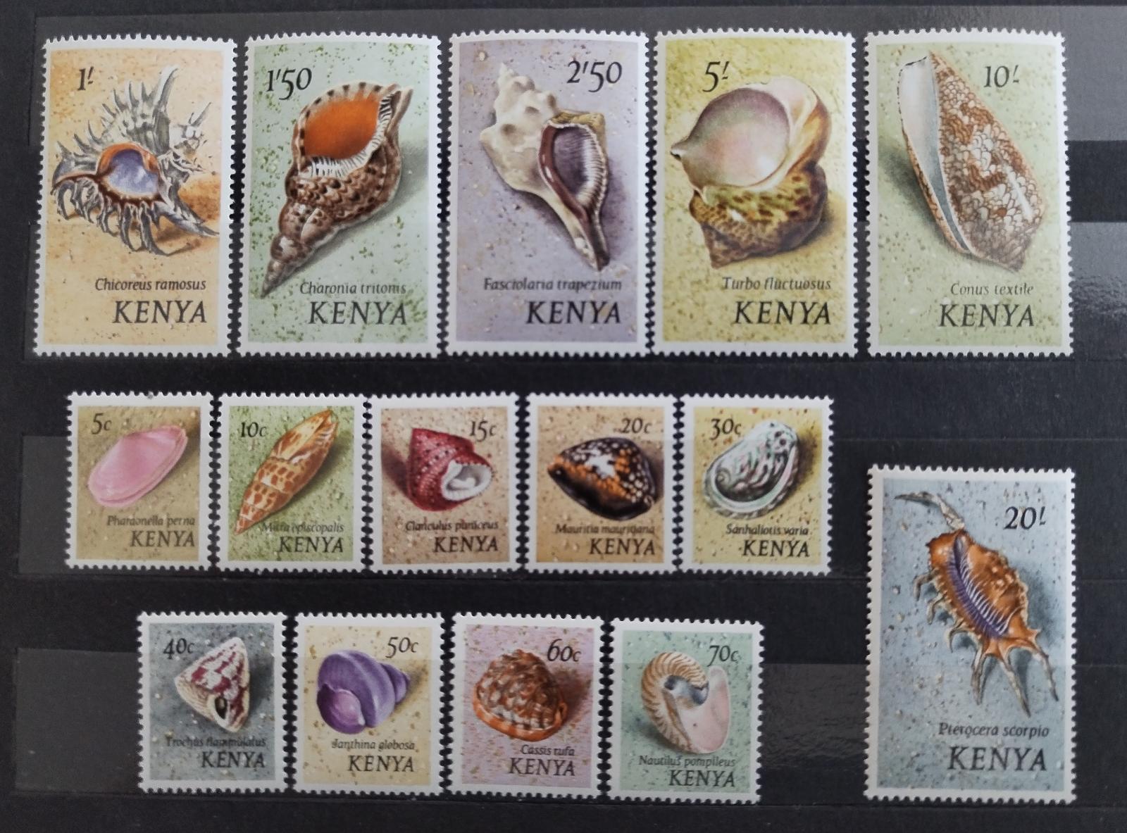 Keňa 1971 Definitiva - Mušle a škeble Afriky