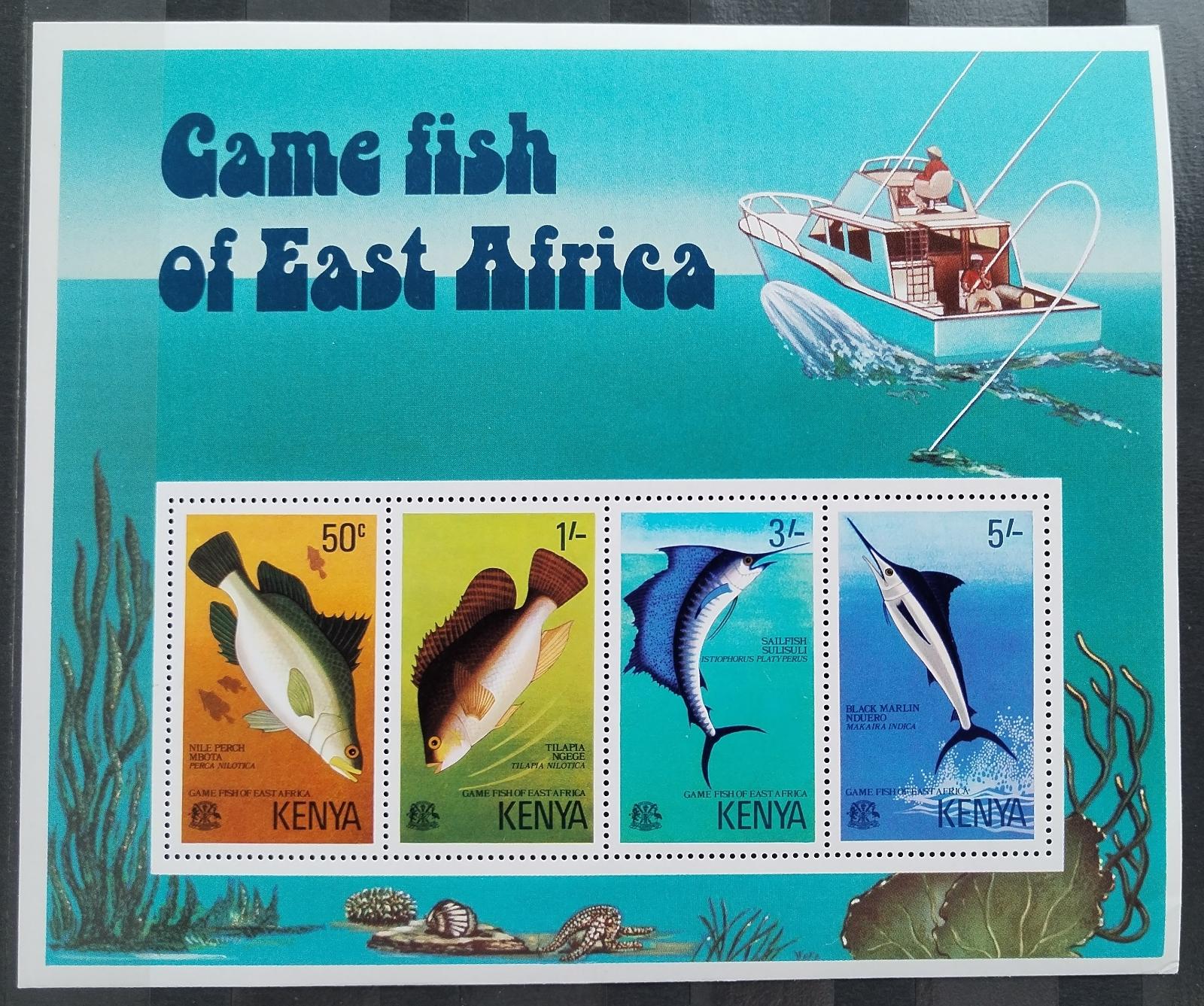 Keňa 1977 15€ Lovné ryby Afriky, Fauna moře