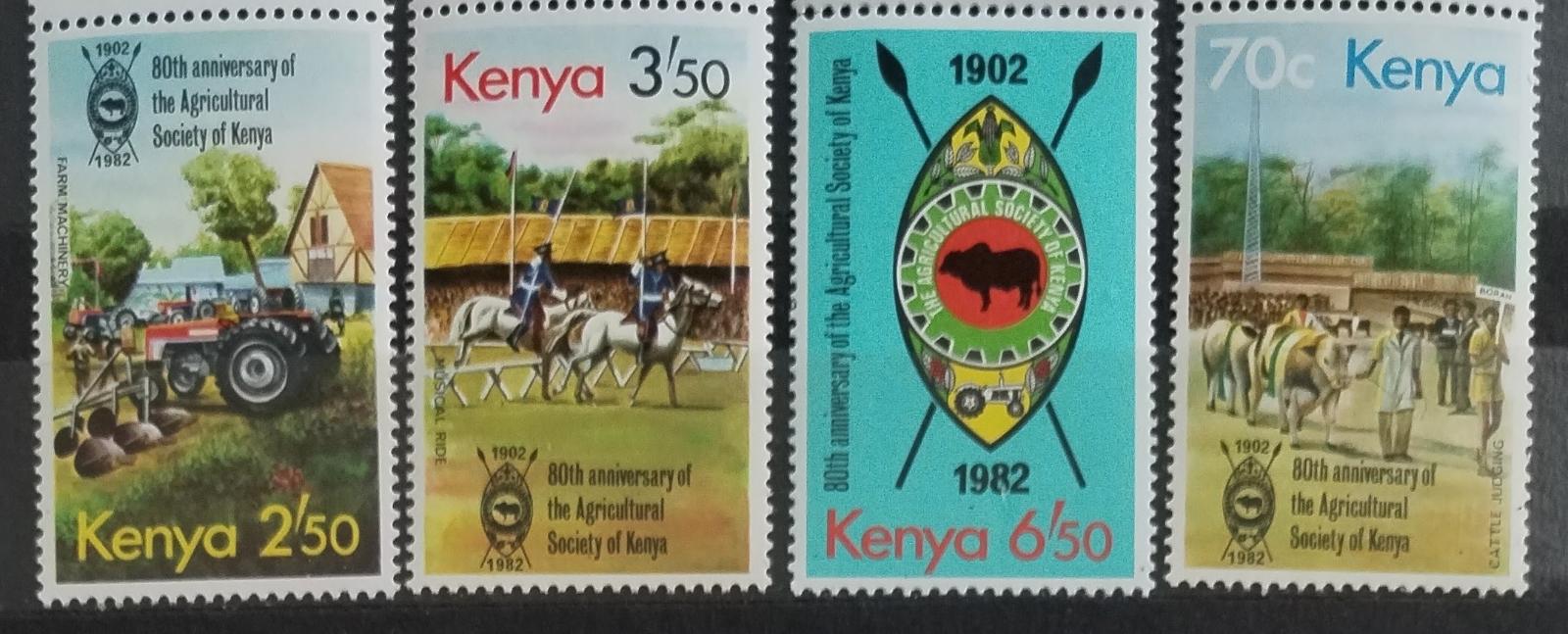 Keňa 1982 Výročí organizace zemědělství, Koně a traktory