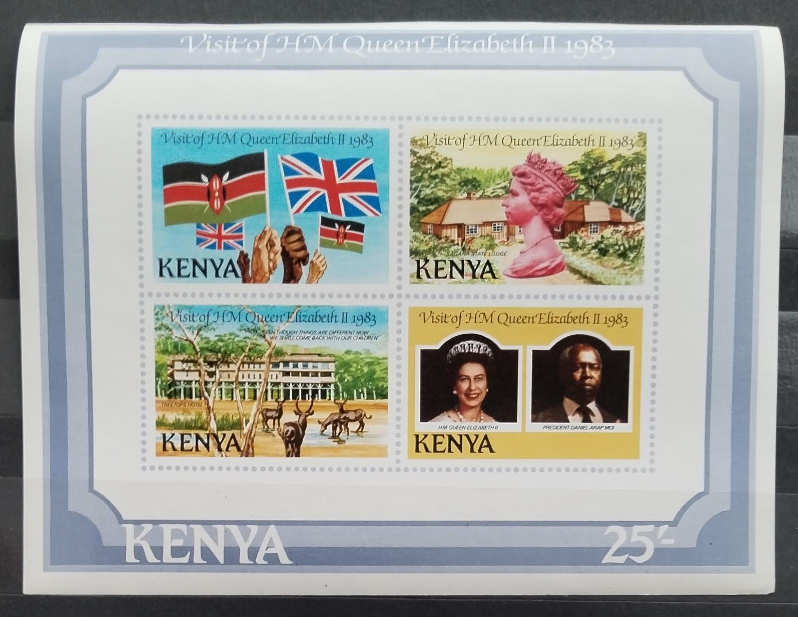 Keňa 1983 12€ Návštěva královny Alžběty II v zemi
