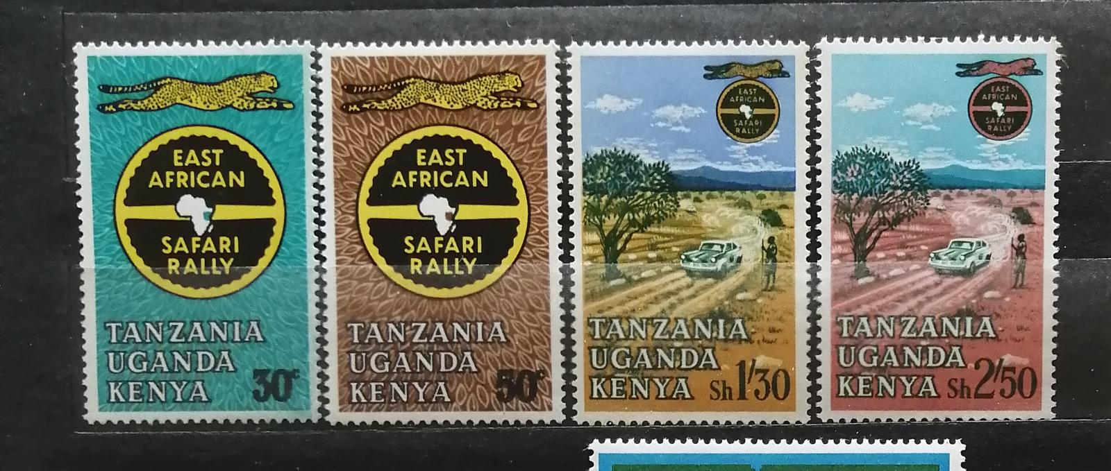 Keňa, Uganda & Tanganyika 1965 - komplet, výročí Safari závodů