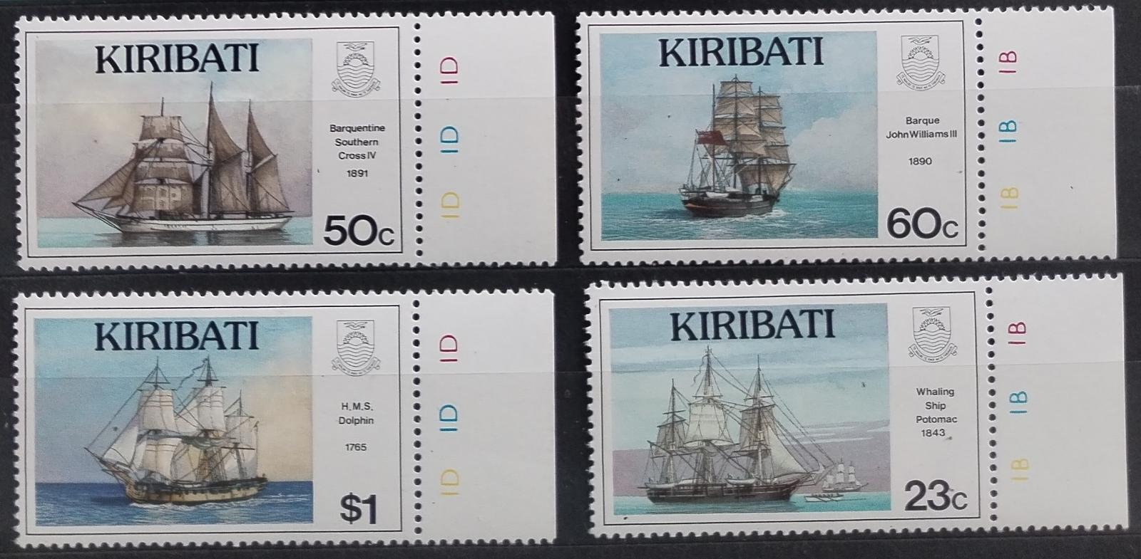 Kiribati 1996 Historické lodě a plachetnice