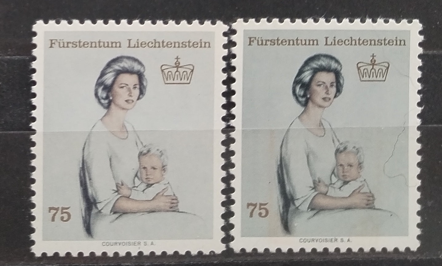 Liechtenstein 1965 Princess Gina + shade