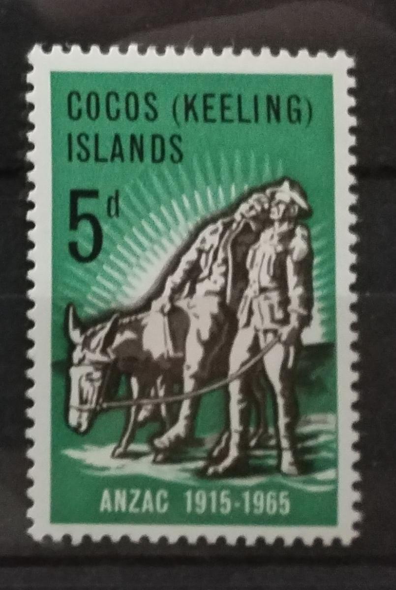 Kokosové ostrovy 1965 Výročí vylodění u Galipole, Koně