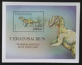 Komory 1999 Bl.408 8€ Pravěká fauna, Ceratosaurus