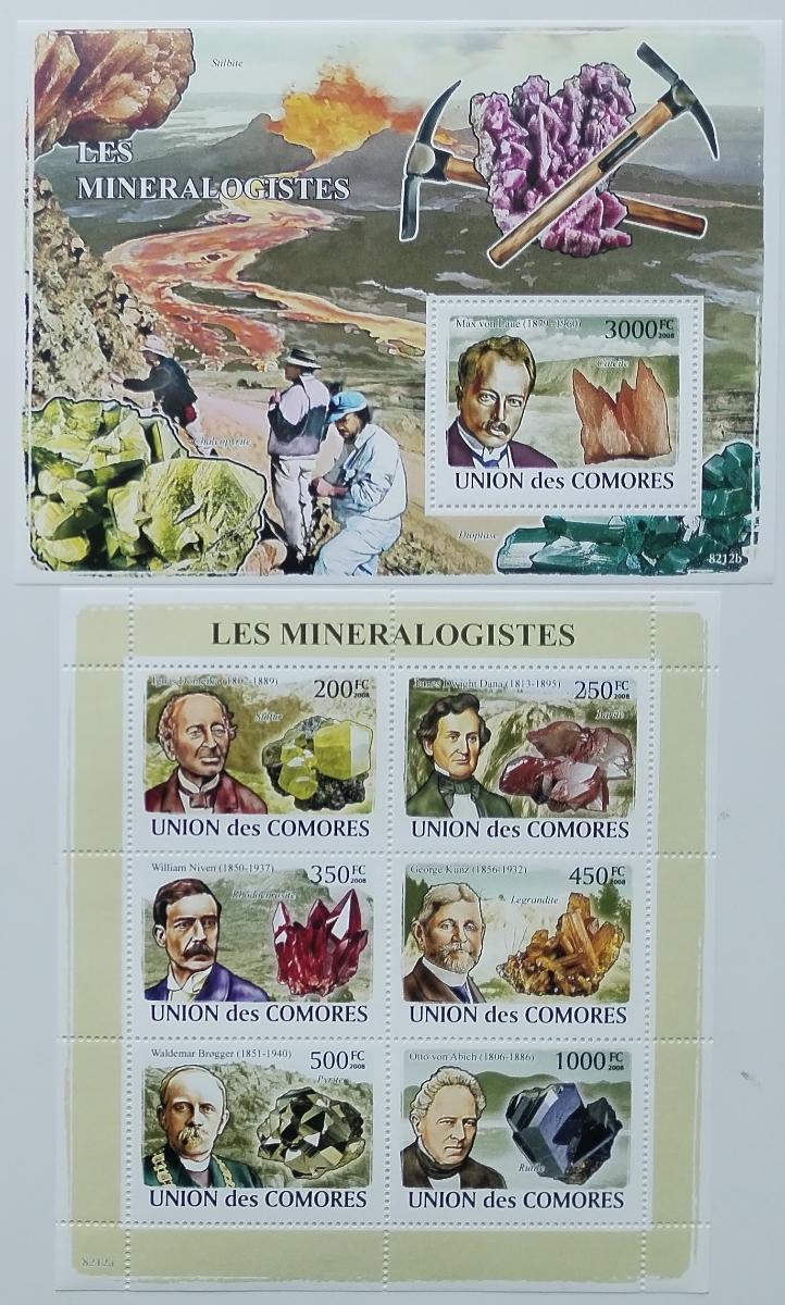 Komory 2008 Minerály a nerosty Afriky a slavní geologové