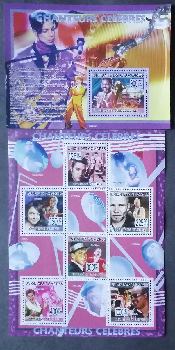 Komory 2009 26€ Zpěváci a zpěvačky, Presley, Sinatra