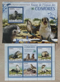 Komory 2009 Mi.2435-9+Bl.529 24€ Fauna Afriky, tuleni