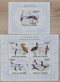 Komory 2009 Mi.2697-0+Bl.575 24€ Ptáci Indického oceánu, fauna moří