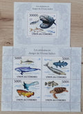 Komory 2009 Mi.2717-0+Bl.579 24€ Ryby Indického oceánu