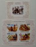 Komory 2009 Mi.2722-5+Bl.58 24€ Předci člověka, pravěká fauna