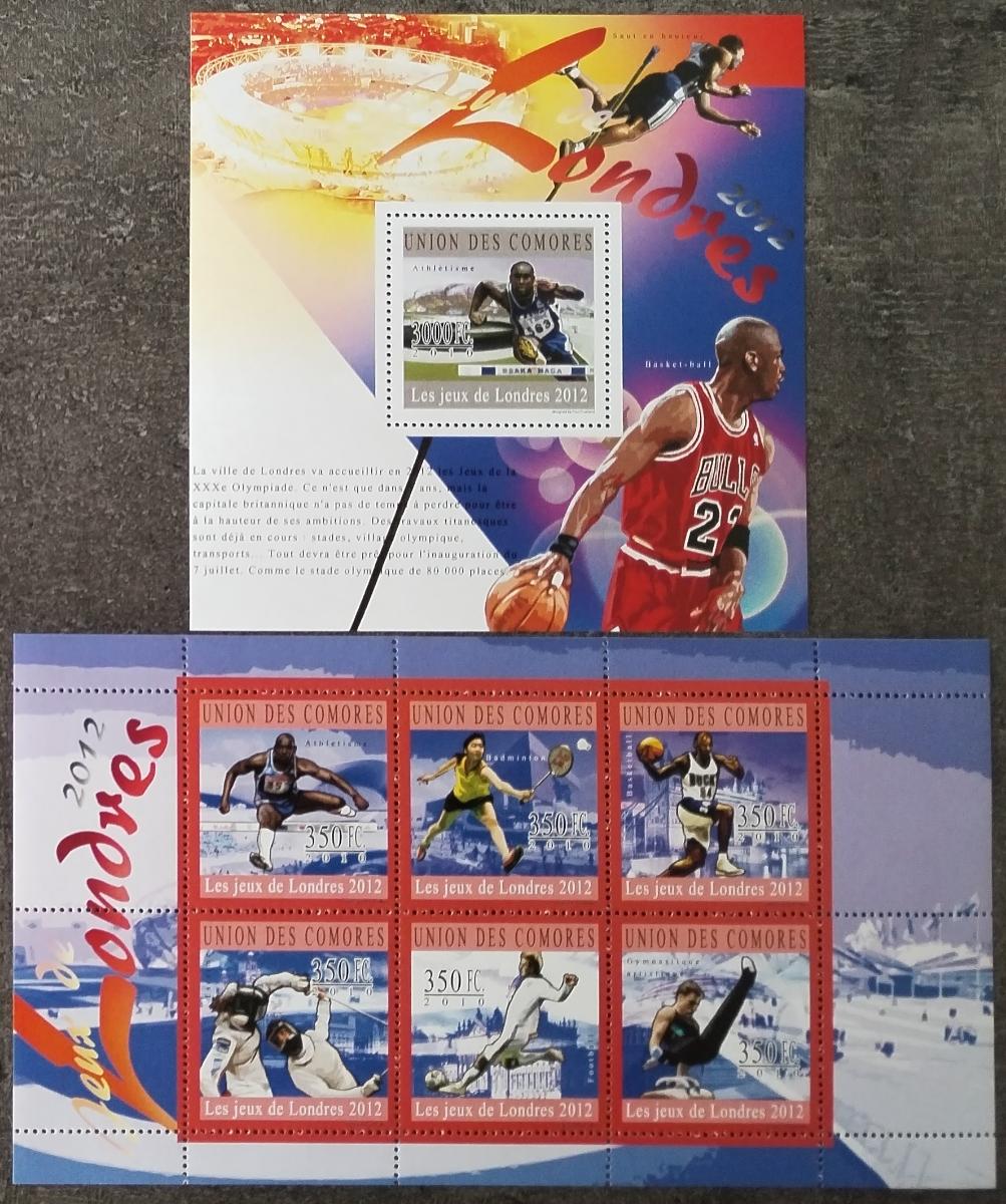 Komory 2010 20€ Sport a osobnosti sportu, Basketball