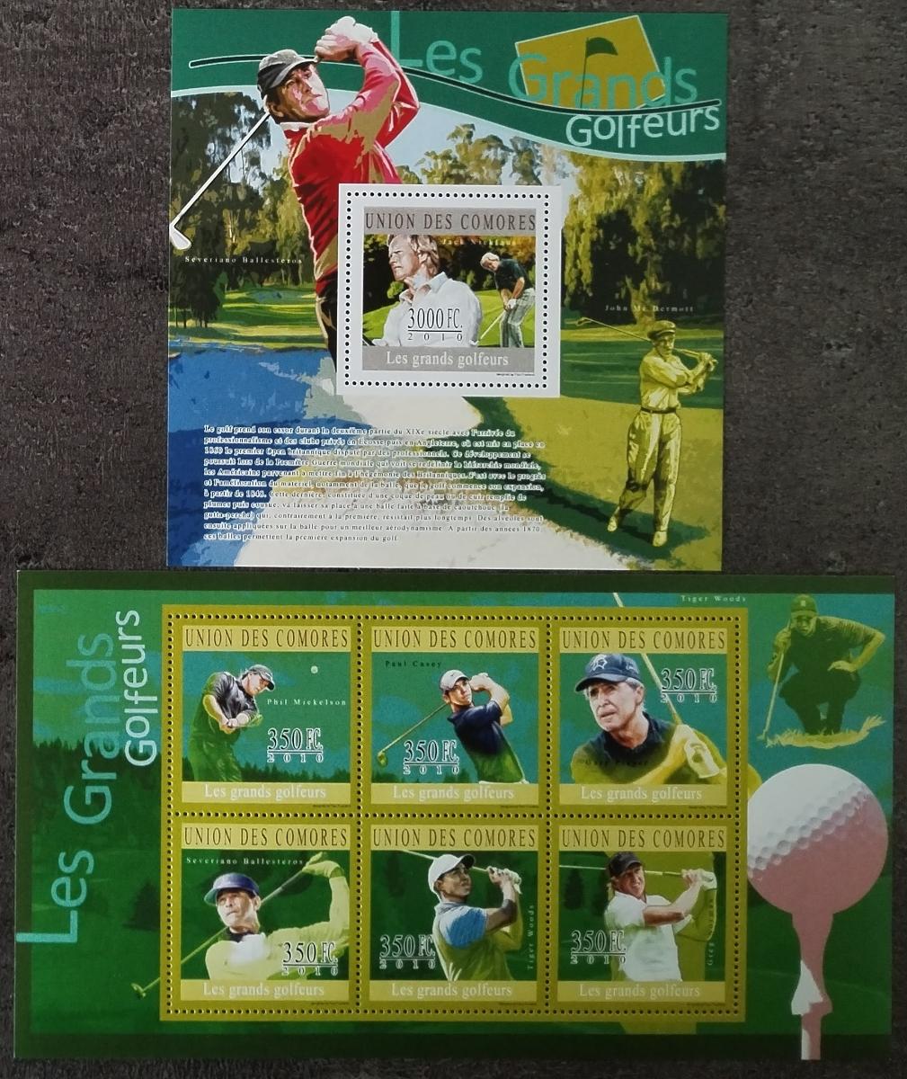 Komory 2010 20€ Sport a osobnosti sportu, Golf