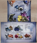 Komory 2011 Mi.2939-3+Bl.613 24€ Minerály, baryt, azurit, wulfenit