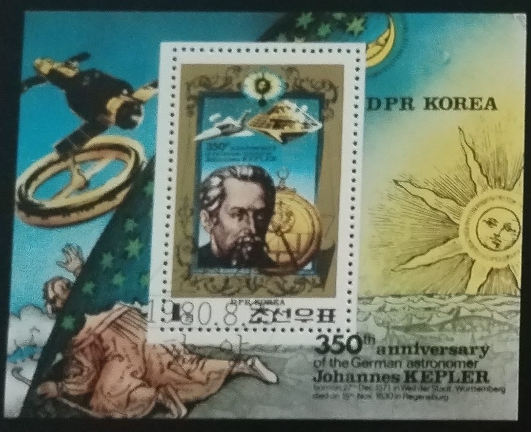 Severní Korea 1980 Kepler a vesmír