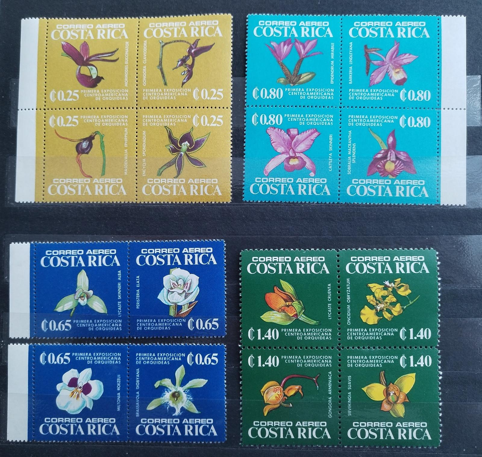 Kostarika 1975 Výstava orchidejí, Květiny a flora Ameriky, hledané