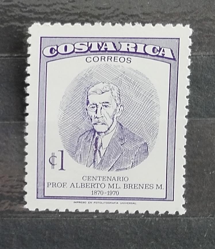 Kostarika 1976 Století botanika Brenese, nadšence do orchidejí