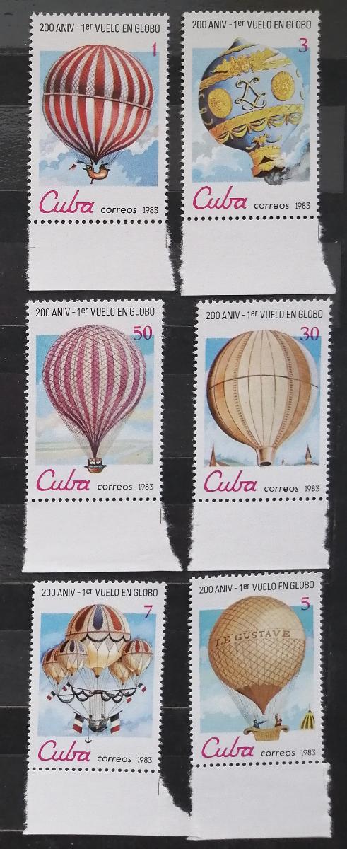 Kuba 1983 200 let prvního letu, Balony